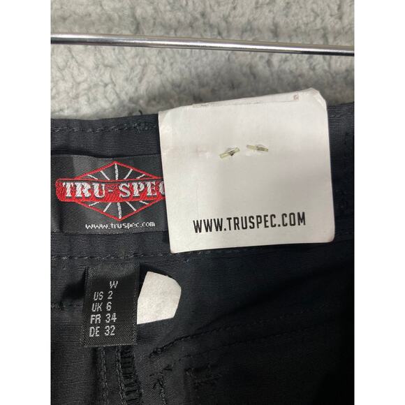 TRU-SPEC Women's Cargo Pants Size 2 Black Straight Leg Casual NEW - Picture 11 of 13